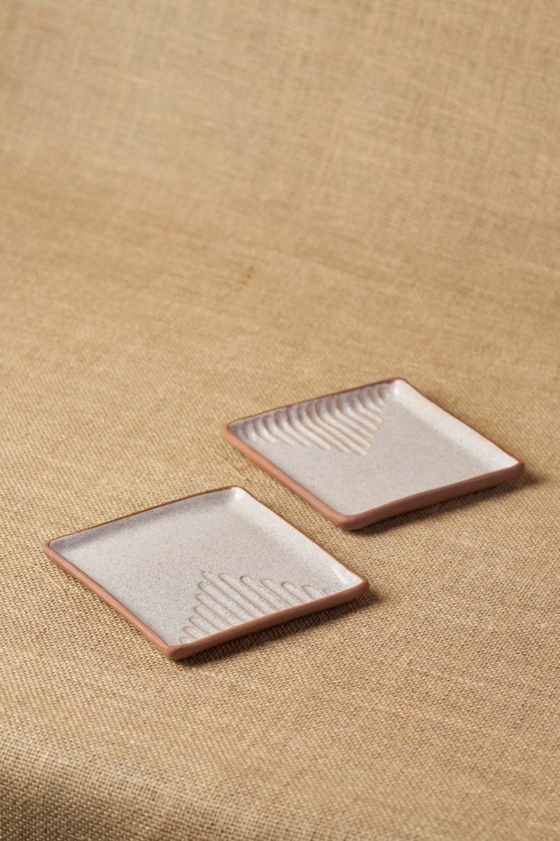 Tiger Hill Square Plate (Set of 2)