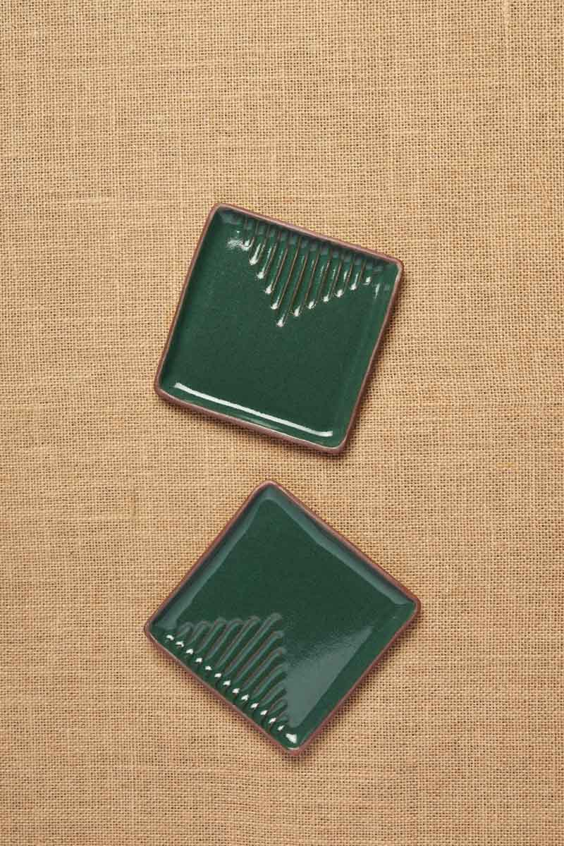 Tiger Hill Square Plate (Set of 2)