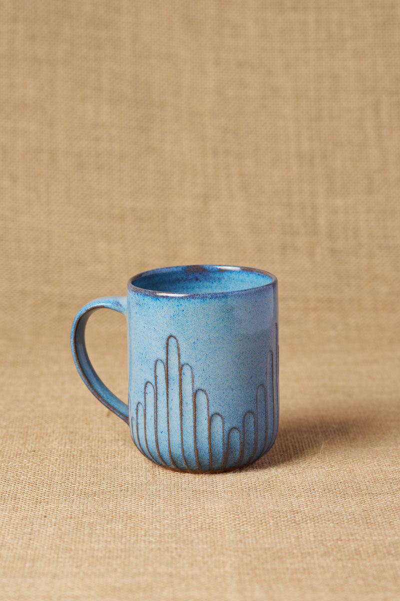 Handmade Ceramic Tall Mug - Lead-free & Microwave Safe – Facets By